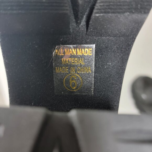 Soda Womens Black Chunky Platform Ankle Boots Size 6 Slip On Y2K Grunge Neutral - Picture 10 of 13